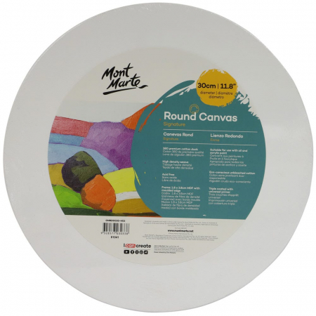 Suporturi pictura - CMRD0030 Canvas rotund Mont Marte 30cm