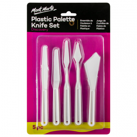 Cutite pictura - MAPK0001 Set cuțite plastic pictură Mont Marte 5 buc/set -