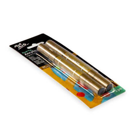 Marker acrilic 2 capete Mont Marte 2buc - Gold [3]