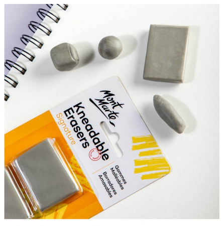 Radiera plastica Mont Marte 2/set [3]