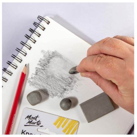 Radiera plastica Mont Marte 2/set [8]
