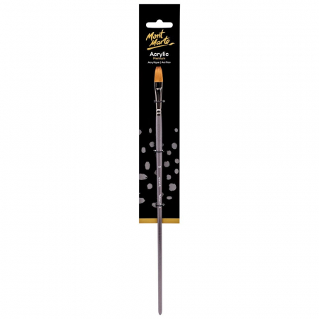 Pensule pentru acrilice - MCG0105 Pensulǎ Mont Marte Taklon platǎ pǎr lung 10
