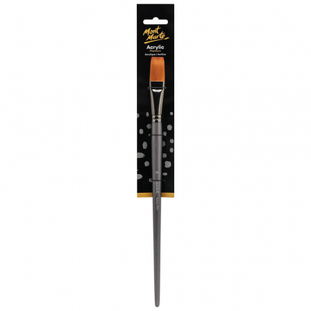 Pensule pentru acrilice - MCG0107 Pensulǎ Mont Marte Taklon platǎ pǎr lung 24