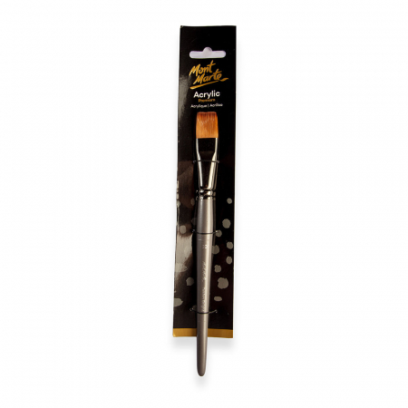 Pensule pentru acrilice - MCG0110 Pensulǎ Mont Marte Taklon platǎ pǎr scurt 20