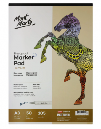 Caiete schite - MGRD0206 Bloc markere Mont Marte 105gr A3 50coli