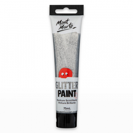 Acrilice speciale - MKGL0001 Vopsea cu sclipici 75ml, Mont Marte - Silver