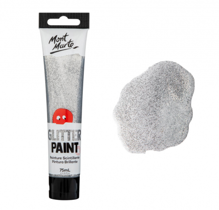 MKGL0001 Vopsea cu sclipici 75ml, Mont Marte - Silver [2]