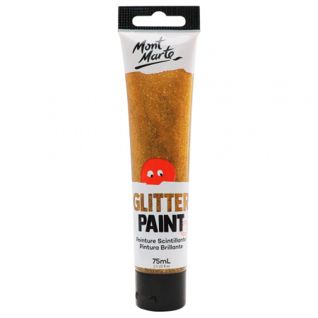 Acrilice speciale - MKGL0002 Vopsea cu sclipici 75ml Mont Marte - Gold