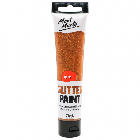 Acrilice speciale - MKGL0003 Vopsea cu sclipici 75ml Mont Marte - Orange