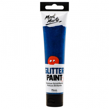 Acrilice speciale - MKGL0008 Vopsea cu sclipici 75ml Mont Marte - Dark Blue