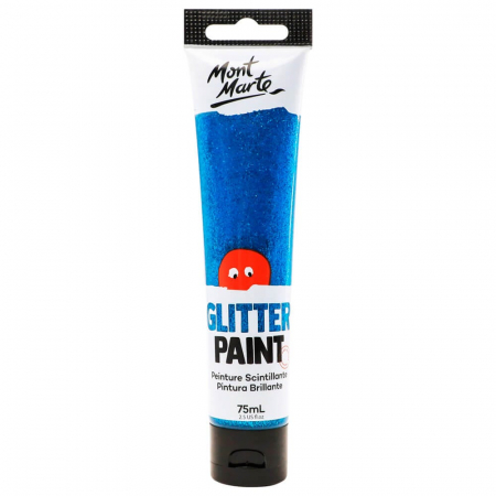 Acrilice speciale - MKGL0009 Vopsea cu sclipici 75ml, Mont Marte - Light Blue