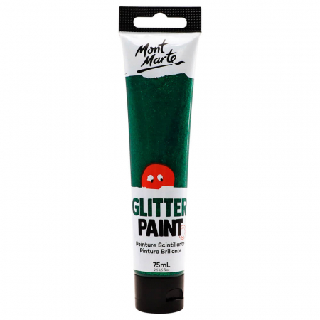 Acrilice speciale - MKGL0011 Vopsea cu sclipici 75ml Mont Marte - Dark Green