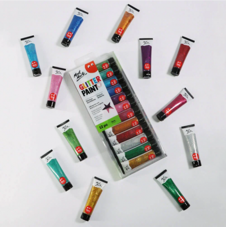 MKGL1236 Set vopsea cu sclipici Mont Marte 36ml 12/set [1]