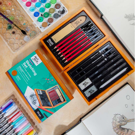 Set schite in cutie lemn Mont Marte 20buc [2]