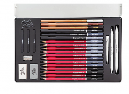 MMGS0031 Set schițe în cutie tablă Mont Marte 27buc [2]