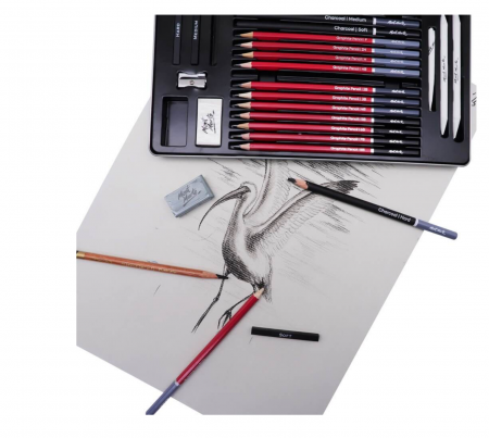 MMGS0031 Set schițe în cutie tablă Mont Marte 27buc [4]