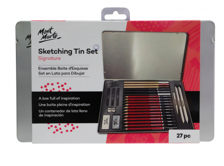 MMGS0031 Set schițe în cutie tablă Mont Marte 27buc [0]