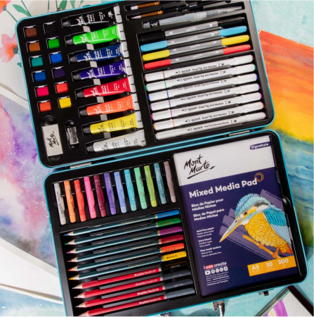 MMGS0060 Set mixt media cutie tablă 60buc Mont Marte [2]