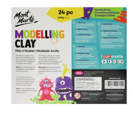 Plastelina pt copii Mont Marte 24/set [1]