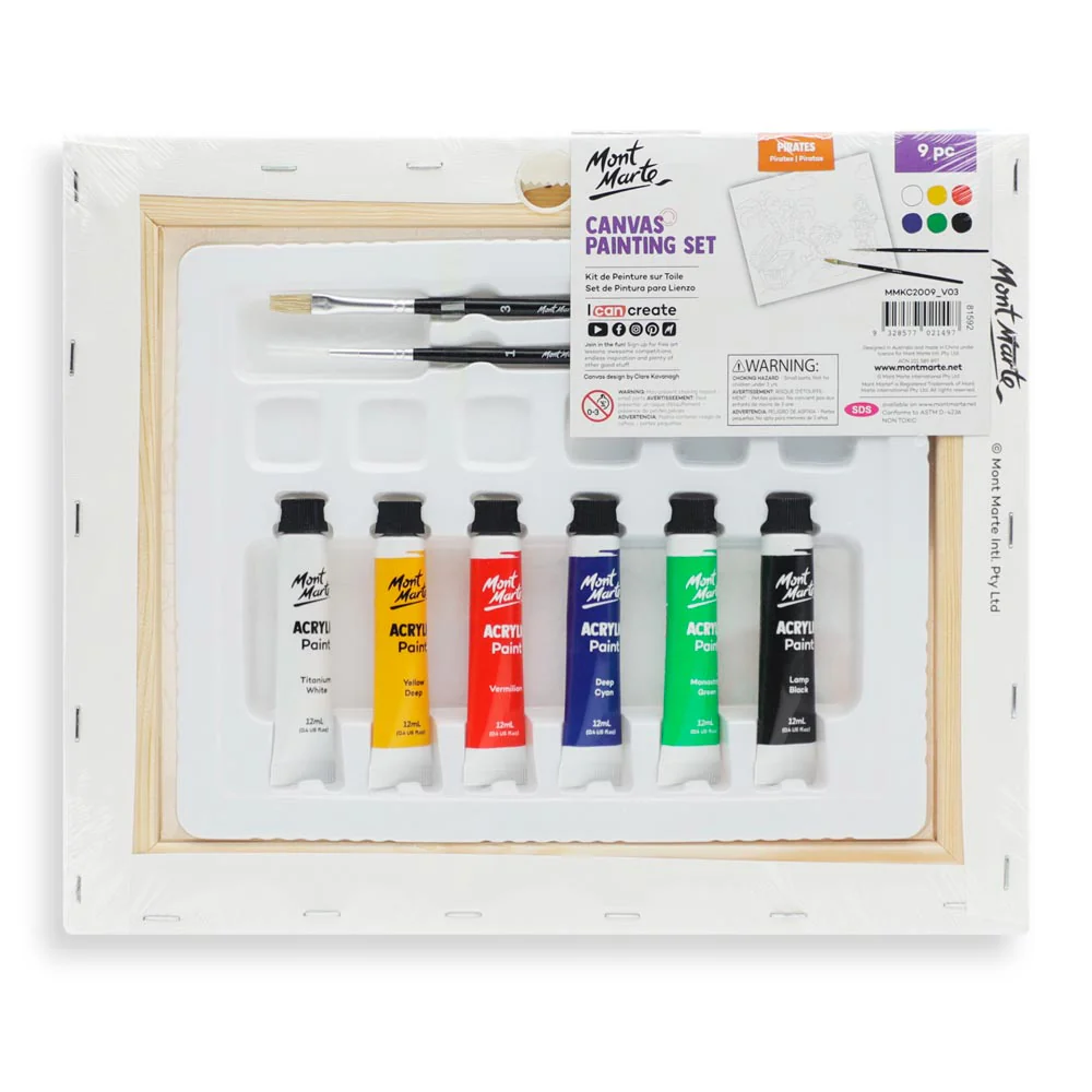 MMKC2009 Set creativ Mont Marte – Canvas cu acrilice „Pirates” [1]