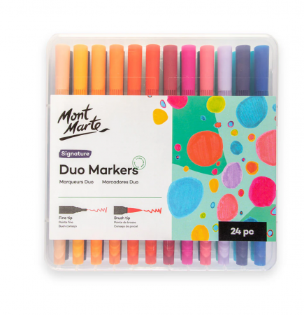 Markere - MMPM0005 Markere Duo Mont Marte 24buc/set