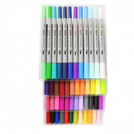 MMPM0024 Markere Tri Grip Duo Mont Marte 48buc/set [3]