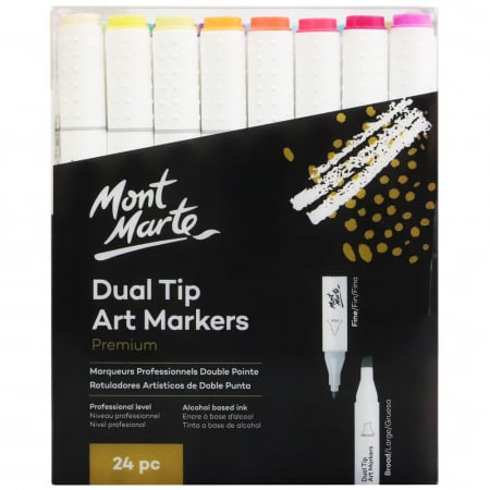 Grafica - MMPM0028 Markere Duo alcool Mont Marte 24buc/set