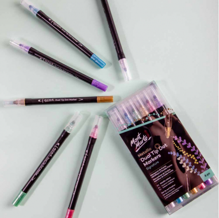 MMPM0059 Markere pentru puncte metalizate Mont Marte 6buc [1]