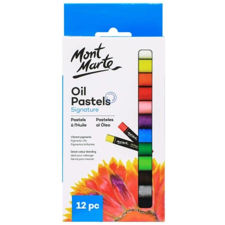 Pastel uleios - MMPT0013 Set pastel uleios Mont Marte 12 buc
