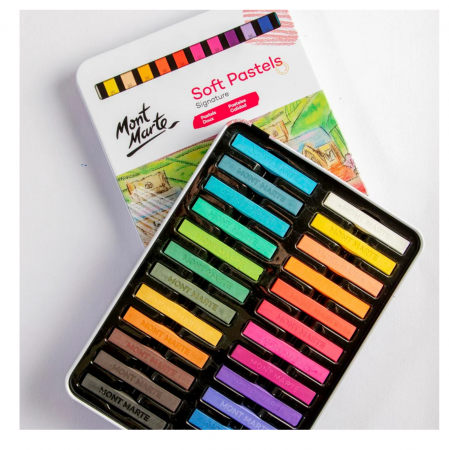 MMPT0017 Pastel soft cutie tablă Mont Marte 24buc [2]