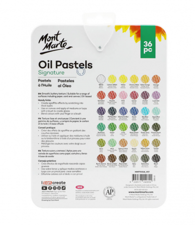 MMPT0018 Pastel ulei cutie tablă Mont Marte 36buc [1]