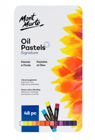 Tus - MMPT0020 Pastel ulei cutie tablă Mont Marte 48buc