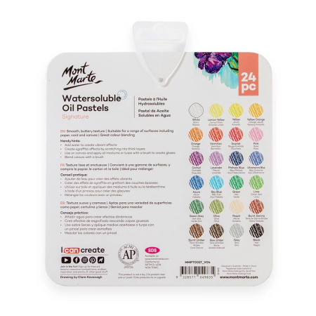 MMPT0027 Pastel ulei solubil cutie tablă Mont Marte 24buc [3]