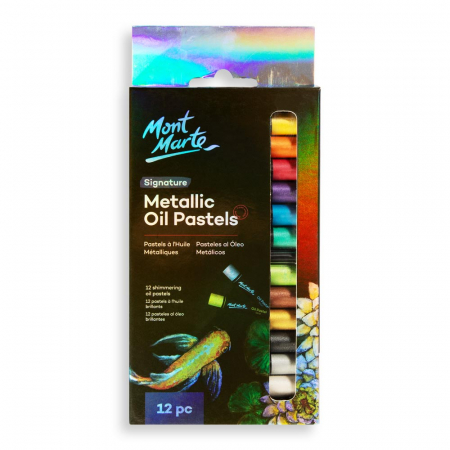 Grafica - MMPT0039 Set pastel ulei metallic 12buc Mont Marte