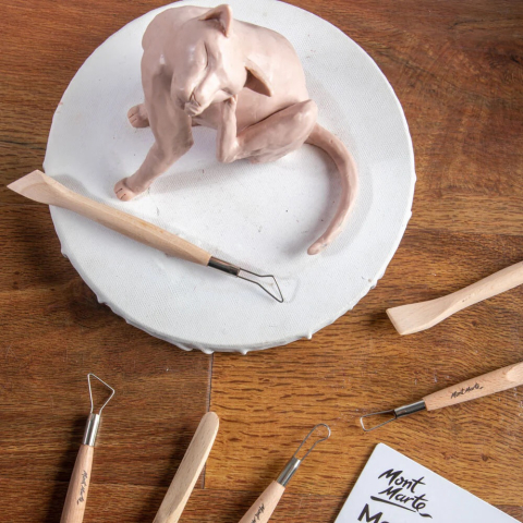 Unelte pentru lut Mont Marte 6/set [9]