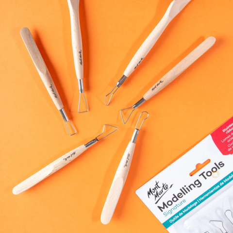 Unelte pentru lut Mont Marte 6/set [1]