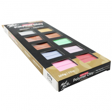 MMSP1010 Set pastă polimerică metalizată Mont Marte 10 culori [8]