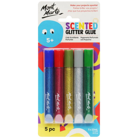 CRAFT - Mont Marte Adeziv cu sclipici parfumat 5/set