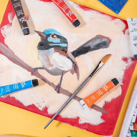 Pensula Taklon cutit 3/8 Mont Marte [8]