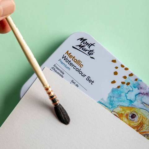 Pensula mop acuarele Mont Marte 0 [3]