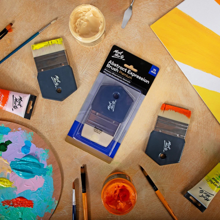 MPB0102 Pensulǎ expresie abstractǎ Mont Marte 75mm [8]