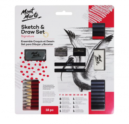 Seturi desen - MPN0039 Set desen Mont Marte 18piese/set