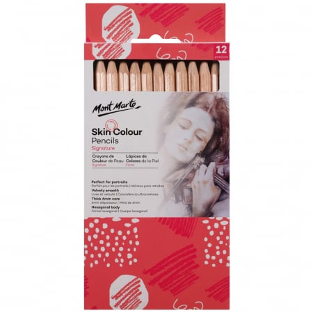 Grafica - MPN0103 Creioane colorate culorile pielii Mont Marte 12 buc/set
