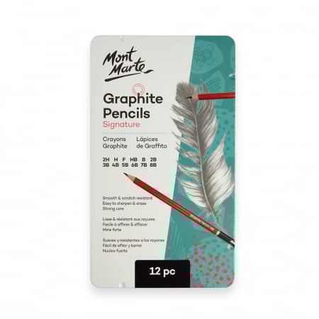 Grafica - MPN0114 Creioane grafit diverse tării Mont Marte 12buc/set
