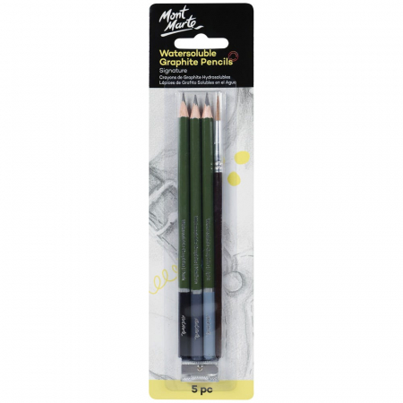 Grafica - MPN0123 Set grafit solubil în apǎ Mont Marte 5buc
