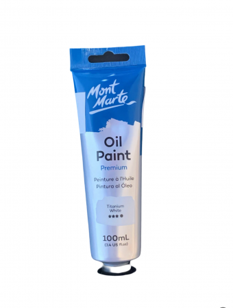 MPO0001 Vopsea ulei Mont Marte 100ml- Titanium White [0]