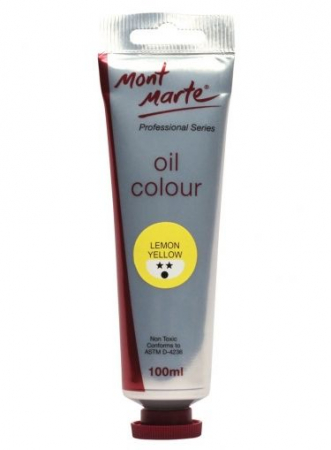 Culori ulei - MPO0002 Vopsea ulei Mont Marte 100ml - Lemon Yellow