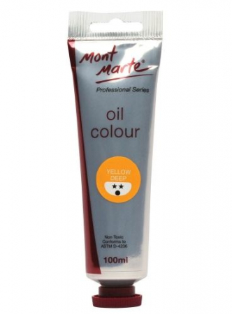 Professional Series Oil Paint - MPO0004 Vopsea ulei Mont Marte 100ml - Galben Deep
