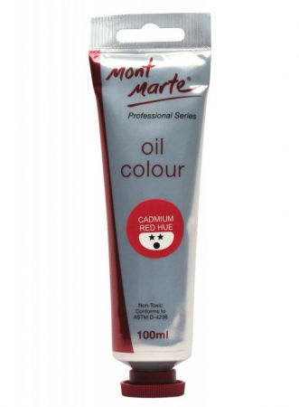 Professional Series Oil Paint - MPO0009 Vopsea ulei Mont Marte 100ml - Cadmium Red Hue