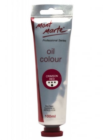 Culori ulei - MPO0012 Vopsea ulei Mont Marte 100ml - Crimson Red